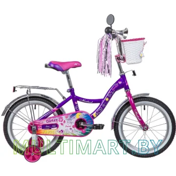 Детский велосипед Novatrack Little Girlzz 167GIRLZZ.VL23 (фиолетовый, 2023)